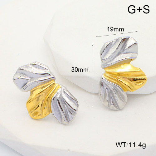 GEE002354bhia-066  Handmade Polished  Stainless Steel Earrings  nostock