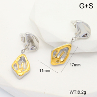 GEE002356bhia-066  Handmade Polished  Stainless Steel Earrings  nostock