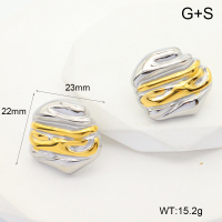 GEE002360vhha-066  Handmade Polished  Stainless Steel Earrings  nostock