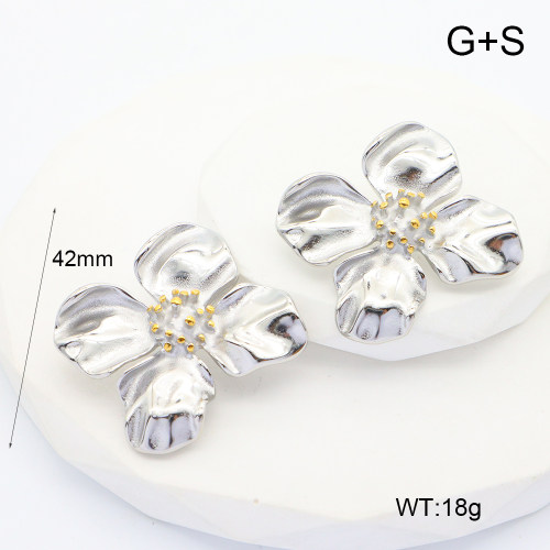 GEE002376ahjb-066  Handmade Polished  Stainless Steel Earrings  nostock