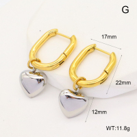 GEE002405bhva-066  Handmade Polished  Stainless Steel Earrings  nostock