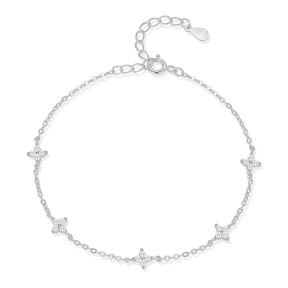 JB7719aiio-Y05  925 Silver Bracelet  WT:1.13g  160+30mm  YHB025