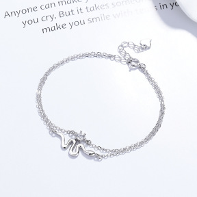 JB7777ajam-Y06  925 Silver Bracelet  WT:2.07g  165+30mm
P:24.2mm  D-15-01