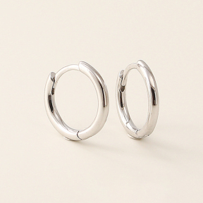 JE7629vhlo-Y05  925 Silver Earrings  WT:0.77-2.53g  inner:8mm  YHE0244