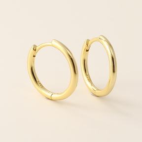 JE7636aimo-Y05  925 Silver Earrings  WT:0.77-2.53g  inner:12mm  YHE0244
