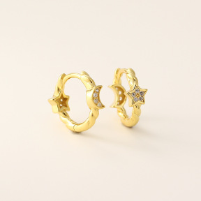JE7644aimo-Y05  925 Silver Earrings  WT:1.75g  11.7mm  YHE0696
