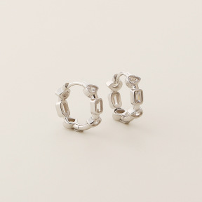 JE7649ajho-Y05  925 Silver Earrings  WT:2.17g  12.4mm  YHE0700
