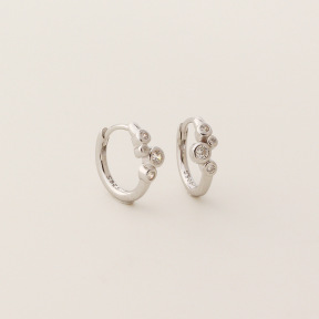 JE7653aiio-Y05  925 Silver Earrings  WT:1.45g  11.5mm  YHE0699