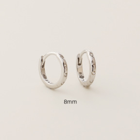JE7657vhnm-Y05  925 Silver Earrings  WT:0.98g  8mm  YHE0707