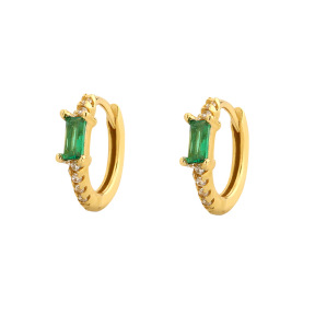 JE7668aiik-Y05  925 Silver Earrings  WT:1.35g  11mm  ZH007