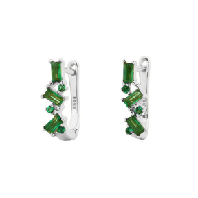 JE7669aijo-Y05  925 Silver Earrings  WT:1.5g  12.2mm  ZH007