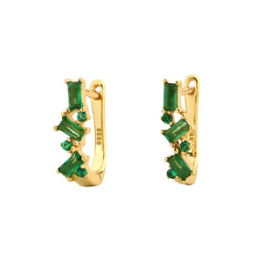 JE7670aijo-Y05  925 Silver Earrings  WT:1.5g  12.2mm  ZH007