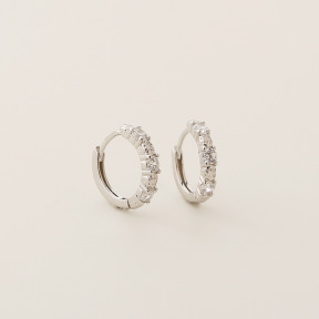 JE7699aijo-Y05  925 Silver Earrings  WT:1.52g  12.2mm  YHE0705
