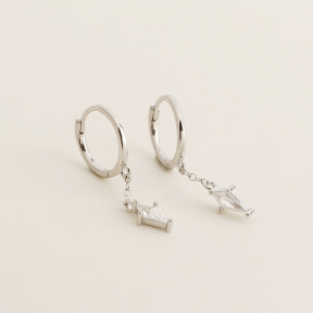 JE7707aiio-Y05  925 Silver Earrings  WT:1.28g  26.5mm  ZH009