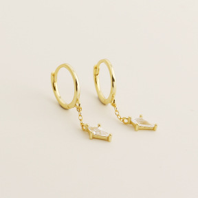 JE7708aiio-Y05  925 Silver Earrings  WT:1.28g  26.5mm  ZH009