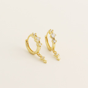 JE7712ainm-Y05  925 Silver Earrings  WT:1.67g  19.2mm  YHE0712