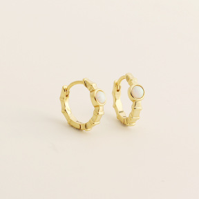 JE7714aino-Y05  925 Silver Earrings  WT:1.57g  11.8mm  YHE0713