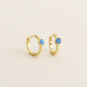 JE7716aino-Y05  925 Silver Earrings  WT:1.57g  11.8mm  YHE0713