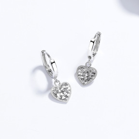 JE7723ajho-Y06  925 Silver Earrings  WT:2.07g  12.9mm  A-87-17