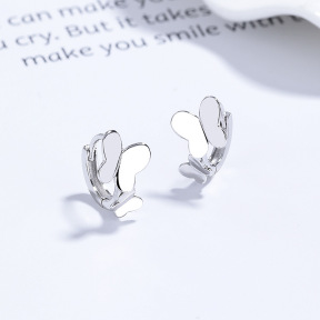 JE7729bihm-Y06  925 Silver Earrings  WT:1.65g  10.5mm  A-86-13
