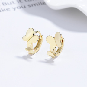 JE7730bihm-Y06  925 Silver Earrings  WT:1.65g  10.5mm  A-86-13