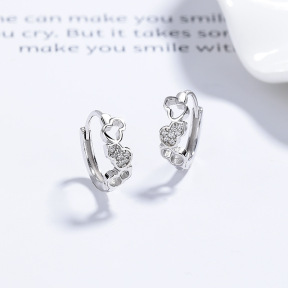 JE7731aijo-Y06  925 Silver Earrings  WT:1.89g  13.4mm  A-87-14