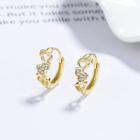 JE7732aijo-Y06  925 Silver Earrings  WT:1.89g  13.4mm  A-87-14