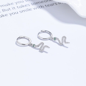 JE7733aiil-Y06  925 Silver Earrings  WT:1.45g  11.1mm  A-86-15