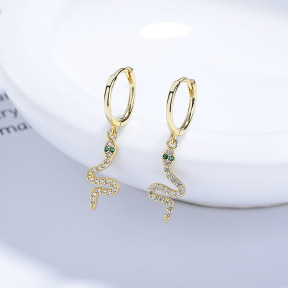 JE7734aiil-Y06  925 Silver Earrings  WT:1.45g  11.1mm  A-86-15
