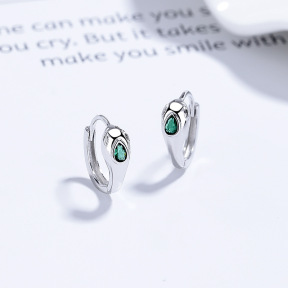 JE7739biho-Y06  925 Silver Earrings  WT:1.65g  11.8mm  A-86-14