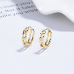 JE7750bihm-Y06  925 Silver Earrings  WT:1.55g  12.3mm  A-86-17