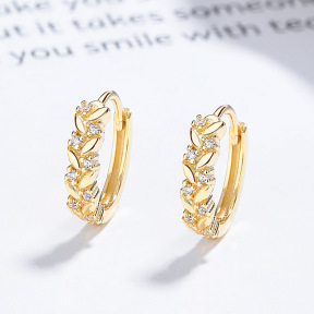 JE7756aiol-Y06  925 Silver Earrings  WT:2.19g  13.9mm  A-88-06