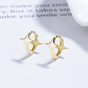 JE7760vhnm-Y06  925 Silver Earrings  WT:1.08g  10.4mm  A-88-01