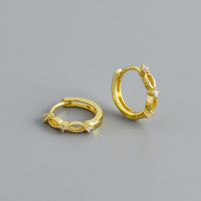 JE7787biho-Y10  925 Silver Earrings  WT:1.55g  13*13.8mm  EH1620