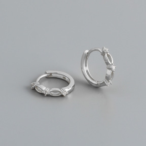 JE7788biho-Y10  925 Silver Earrings  WT:1.55g  13*13.8mm  EH1620