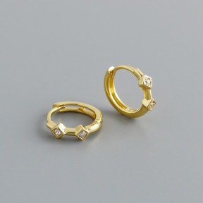 JE7803aiil-Y10  925 Silver Earrings  WT:1.52g  12.6*13.5mm  EH1627