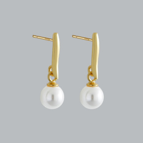 JE7813vhlj-Y10  925 Silver Earrings  WT:1.17g  18.8*6mm  EH1635