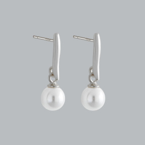 JE7814vhlj-Y10  925 Silver Earrings  WT:1.17g  18.8*6mm  EH1635