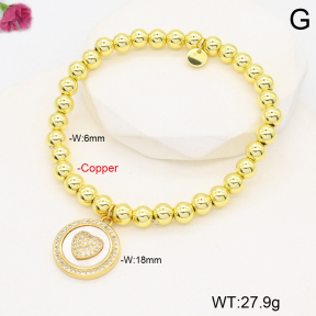 F2B300983vhkb-J128  Fashion Copper Bracelet