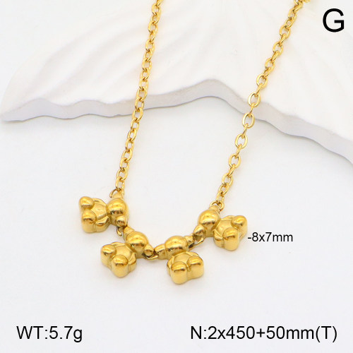 TN2000559ahjb-659  SS Bear Necklaces
