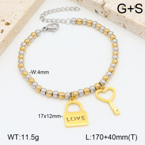 2B2003464bbov-350  Stainless Steel Bracelet