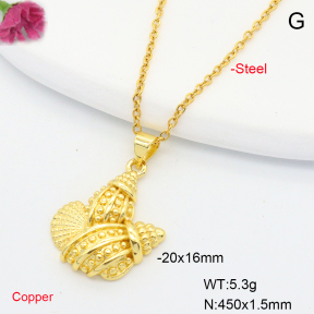 F6N200698vail-L002  Fashion Copper Necklace