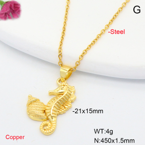 F6N200699vail-L002  Fashion Copper Necklace