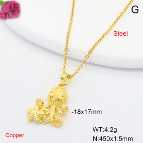 F6N200700vail-L002  Fashion Copper Necklace