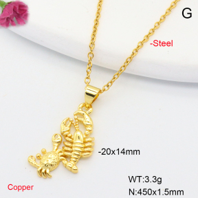 F6N200701vail-L002  Fashion Copper Necklace