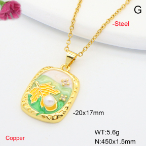 F6N301228aajl-L002  Fashion Copper Necklace