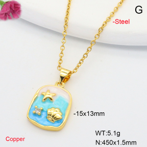 F6N301229avja-L002  Fashion Copper Necklace