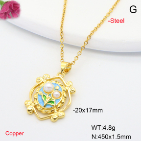 F6N301230avja-L002  Fashion Copper Necklace