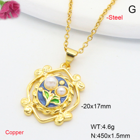 F6N301233aajl-L002  Fashion Copper Necklace