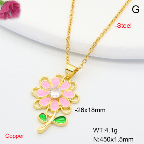 F6N301236avja-L002  Fashion Copper Necklace